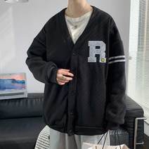 10대 20대 남자 봄코디 R패치 가디건 간절기 아우터