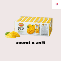 멸균 망고 드링크 190ml 24팩, 망고 드링크 190ml 24팩 1박스