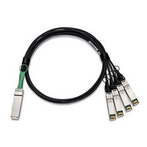 Fortinet Compatible FG-TRAN-QSFP-4XSFP 40G QSFP to 4xSFP+ Breakout Twinax Cable | 4x10Gb/s Passive 1, 1