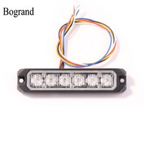 Bogrand-블루 스트로브 조명 신상품 비상 점멸등 자동차 Led 트럭 경고 동기화, 05 pcs amber and white