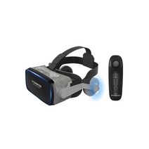 가상 현실 3D VR 헤드셋 스마트 안경 헬멧 모바일 휴대 전화 6 인치 렌즈 컨트롤러, 01 WHITE