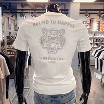 Yongxu 빅사이즈 S~4XL 남자 여자 라운드 남녀공용 반팔 티셔츠 남자머슬핏반팔