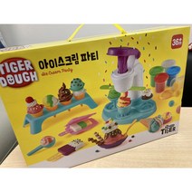 타이거도우 아이스크림 파티 유아용 클레이 세트, 혼합색상, 10세트
