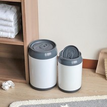 거실 주방 캔모형 인테리어 뚜껑휴지통 침실 화장실 냄새방지 사무실 작은방 덮개형, 1개, 피즈 스윙 휴지통_7.5L
