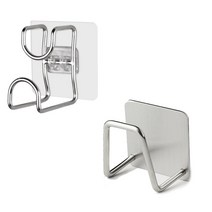 어가네닷컴 스텐 세수대야 거치대+스테인레스 수세미걸이 증정 다용도 후크 걸이, 1개