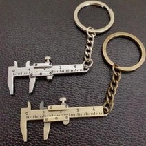 버니어 캠핑용 공구 자동차키 키링 키홀더 열쇠고리, 실버MD001003
