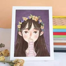 명화 그림액자 15x15 15x20 20x20 30x30 30x40 40x50 프레임액자/보석십자수/비즈십자수/DIY/학습교구/액자, 15X15-블랙