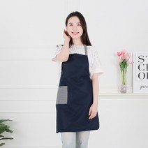클린유니폼 주방 공방 카페 식당 방수 어린이집 서빙용 단체 행사 기본 민자 미용실 마린룩 목걸이형 주방 식당 앞치마