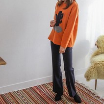 마롱패션 선인장 니트 스팽글 브로치 밍크 브로 마롱