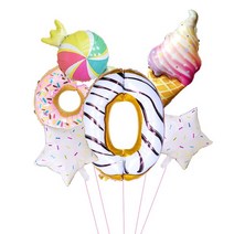 아크릴원통 아크릴 도넛 스탠드 투명 베이글 홀더 디저트 테이블 웨딩 생일 치료 디스플레이 1 개, 21 Balloon 0 6pc