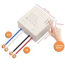 ed 차량용 간판 전광판 무선 스마트 스위치 빛 RF 433Mhz 벽 패널 원격 제어 미니 릴레이 수신기 220V Led, 한개옵션1, 05 433 Remote Control