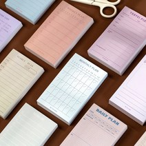 메모리 라이프 계획 월간 주간 메모 디자인 심플 컬러 일정 다이어리 메모지, 01 : 하루계획