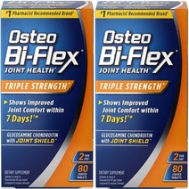 오스테오바이플렉스 조인트 헬스 트리플 스트랭스 코티드 타블렛, 80개입, 2개