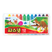아모스 파스넷 크레파스, 12색, 3개