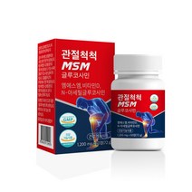 MSM 글루코사민 관절 연골 뼈 손목 무릎 비타민D 건강 상어연골 녹색입홍합 남성 여성 중년층 장년층 직장인 학생 20대 30대 40대 50대 60대 70대 80대 GMP 인증, 1통, 60정
