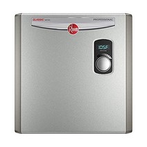 Rheem 240V 3 난방 챔버 RTEX-27 주거용 탱크 없는 온수기 그레이