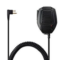HYSHIKRA 핸드헬드 마이크 Motorola CP200 GP2000 XU1100 GP300 Yaesu FT-4XR FT-4VR FT-65R FT-25R 핸드헬드 2-Way 라디오 HT용 PTT가 있는 스피커 숄더 마이크