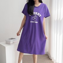 수빈 체리반팔원피스