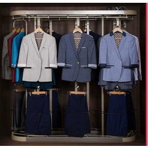 360도 회전행거 회전식행거 옷 의류 수납선반 정리대, (간격길이115깊이52높이190cm)