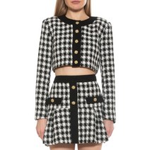 ALEXIA ADMOR 알렉시아 애드모어 Clara Tweed Cropped 자켓 - BLACK WHITE106546