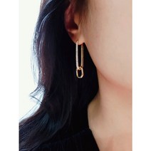 펜트하우스 천서진 볼트 U라인 귀걸이 골드 볼드 데일리 목걸이 포인트 귀걸이 팬트하우스
