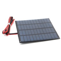 12 V 150mA 1.8W 연장 와이어 태양 전지 패널 다결정 실리콘 DIY 배터리 충전기 소형 미니 케이블 장난감, 01 12V 150mA