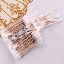 상세정보참조 천연솜 나무면봉100개 미용면봉, 1