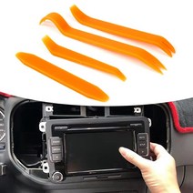 자동차특수분해도구 4pcs 자동차 오디오 분해 도구 경량 트림 제거 도구 세트 자동차 오디오 트림을위한 플라스틱 자동차 패널 도어 오디오 트림 도구 키트, 없음