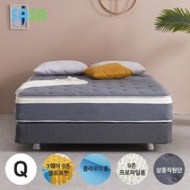 사사가구 스위트에디션 프라임 9존독립 퀸 투매트리스 Q, 그레이