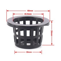수경재배포트 10pcs 바구니 정원 야채 흙이 성장 그물 냄비 멀티 크기 aeroponics 플라스틱 심기 메쉬 냄비, [16] HB-45-35-10