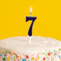 숫자초 7번 케이크 장식 양초 나이초, 단품