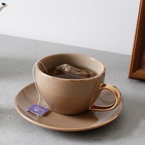 에크렌(Ecrins) 골드라인 노블 커피잔 1인세트 4color.안나하우스, 그레이블루, 상세설명 참조