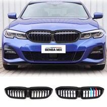 BMW G20 3시리즈 카본 그릴 싱글 M 퍼포먼스 튜닝 한줄 M 그릴 320d 330i 등 [00162], 1번 카본 1줄 블랙
