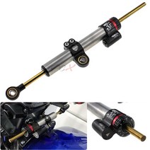 [해외]CBR650F Tracer 900 ZX6R Z1000sx Ninja 400 Triumph Tiger 800 용 범용 오토바이 조정 가능한 스티어링 댐퍼 안정기