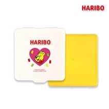 하리보 골드베어 치즈 컷팅 케이스, 옐로우, 옐로우, 1개