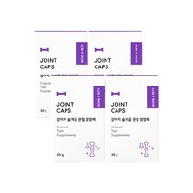 본아페티 조인트캡스 강아지 관절 영양제 노령견 슬개골 애견 영양제 좋은음식 60정 4개