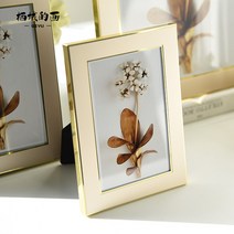 웨딩포토테이블액자 현대 심플 웨딩드레스 비추다 8인치 6인치 7인치 10 해상조형물액자 A스윙 금속 2554036314, 6인치 *사진을 현상함 로즈 골드 PGS -002