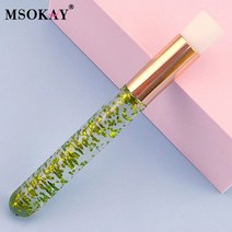 Msokay속눈썹 연장 클리닝 브러쉬 골드 코 블랙 헤드 폼 클린 리무버 이식 속눈썹 샴푸 어플리케이터 메, 04 Shining Green