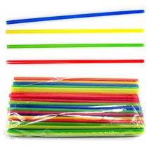 attizone 일자빨대 주름빨대 파스텔 스트로우 음료용 공예재료 약 500개입 국내산, 일자빨대-5mm(약 500개입)