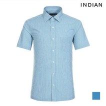 [브루노바피(남성)] [INDIAN] 미니 체크 원포켓 반팔 셔츠_MIKNSUM3121