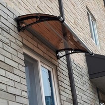 캐노픽스 550 X 1600 비가림시설 어닝만들기 수동어닝 창문 차양 야외보관함 접이식어닝, 그린렉산 회색브라켓 실버 바