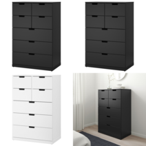 이케아 서랍장 NORDLI 노르들리 7칸서랍장 앤트러싸이트 80x122 cm