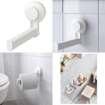 이케아 휴지걸이 & 스탠드 TISKEN 티스켄 흡착식휴지걸이 화이트