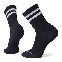 SmartWool 운동용 타겟 쿠션 스트라이프 크루 양말 블랙 라지 [관부가세 포함] 706547, Medium, Black