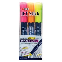 동아/고체형광펜 제트스틱 타원형 3색세트