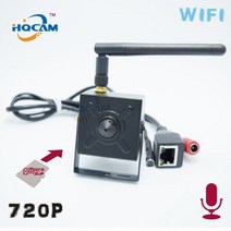 [해외] HQCAM TF SD 카드 무선 720 P WIFI P2P 소형 IP 사진기 안전 캠 WIFI 실내 CCTV TF SD 카드 사진기 외부 마이크, 16G TF card 미국 플러그 2.8mm
