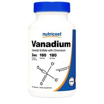 뉴트리코스트 바나듐 2mg 180정, 1개, 180캡슐