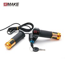 전기 자전거 부품 12v 24v 36v 48v 60v 72v 전자 트위스트 스로틀, 검은색