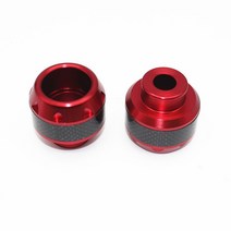 nmax pcx 호환슬라이더 프론트 리어 머플러 가드 오토바이 충돌 방지 휠 보호 패드 모토크로스 타이어 프, 18 2Pcs Red