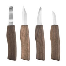 카빙나이프 147pcs diy 손 끌 나무 조각 도구 숟가락 칼 목판 목각 커터 칩 칼 목공 손 숟가락, 4개